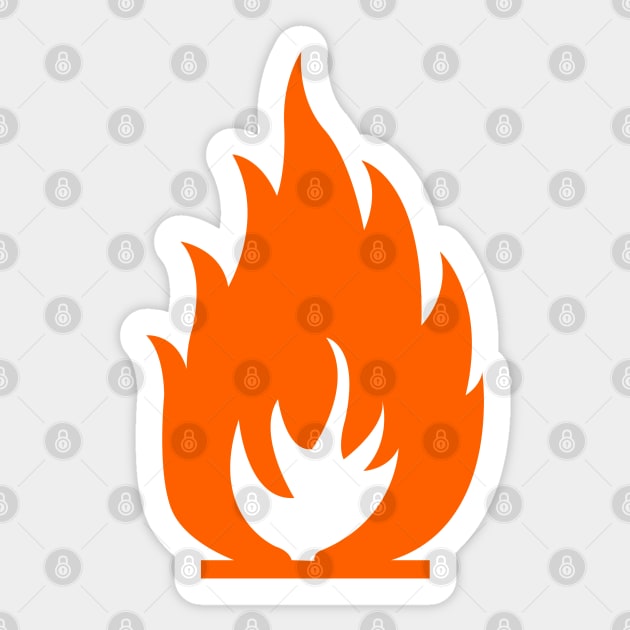 Flammable Sign Sticker by CultTees